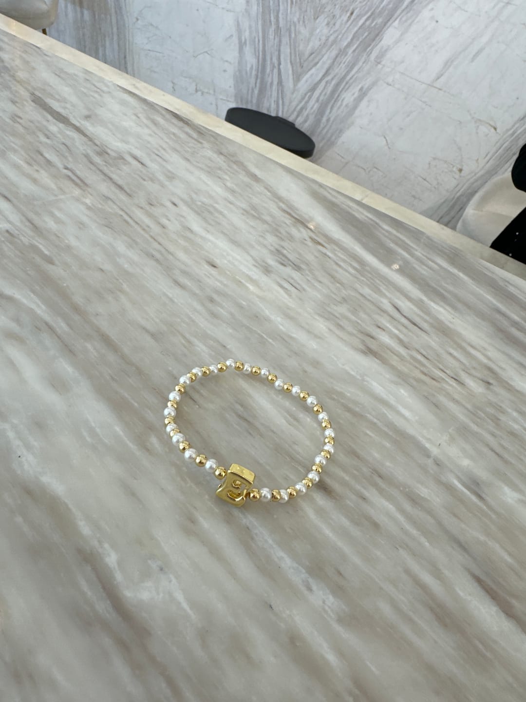 Customer photo review of Par Arete Colgante Con Perla 8 mm