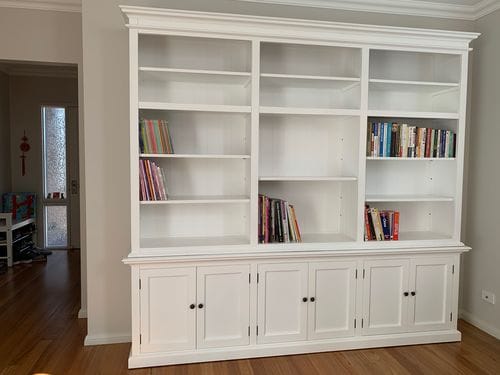 Customer photo review of Halifax Large Hutch Bookcase - White