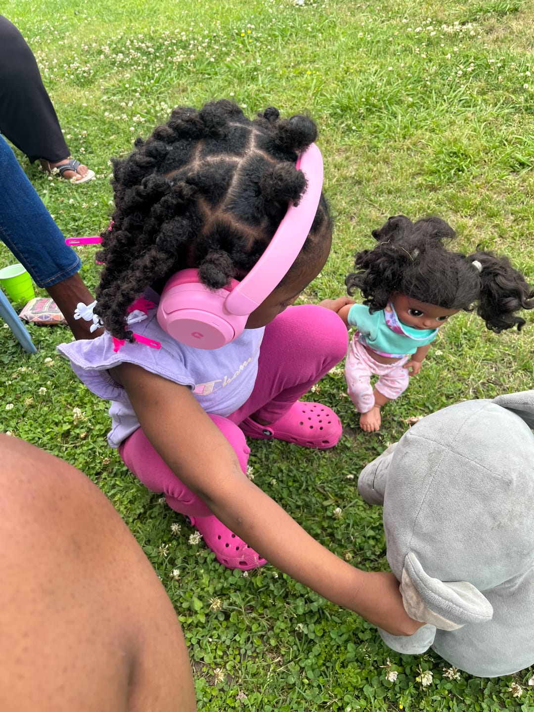 Customer photo review of iClever BTH20 Active Noise Cancelling Headphones for Kids