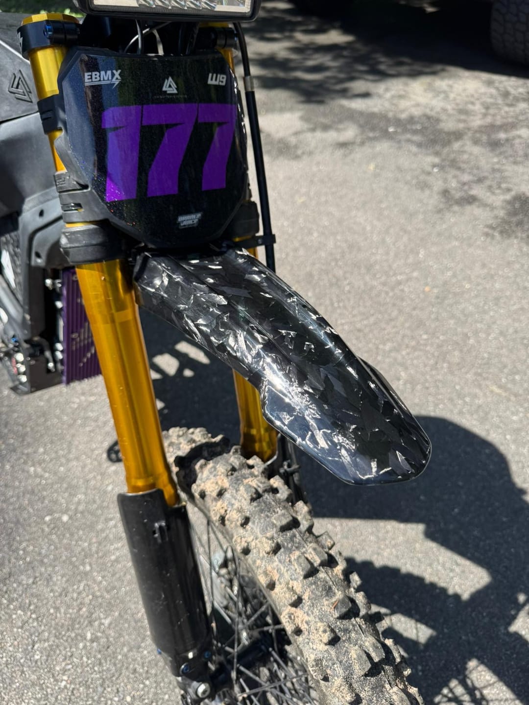 Customer photo review of Carbon Front Fender