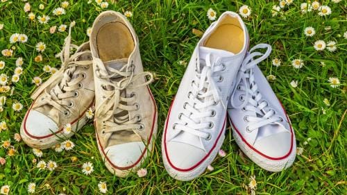 Customer photo review of Sac de Lavage Chaussures – Nettoyez sans effort