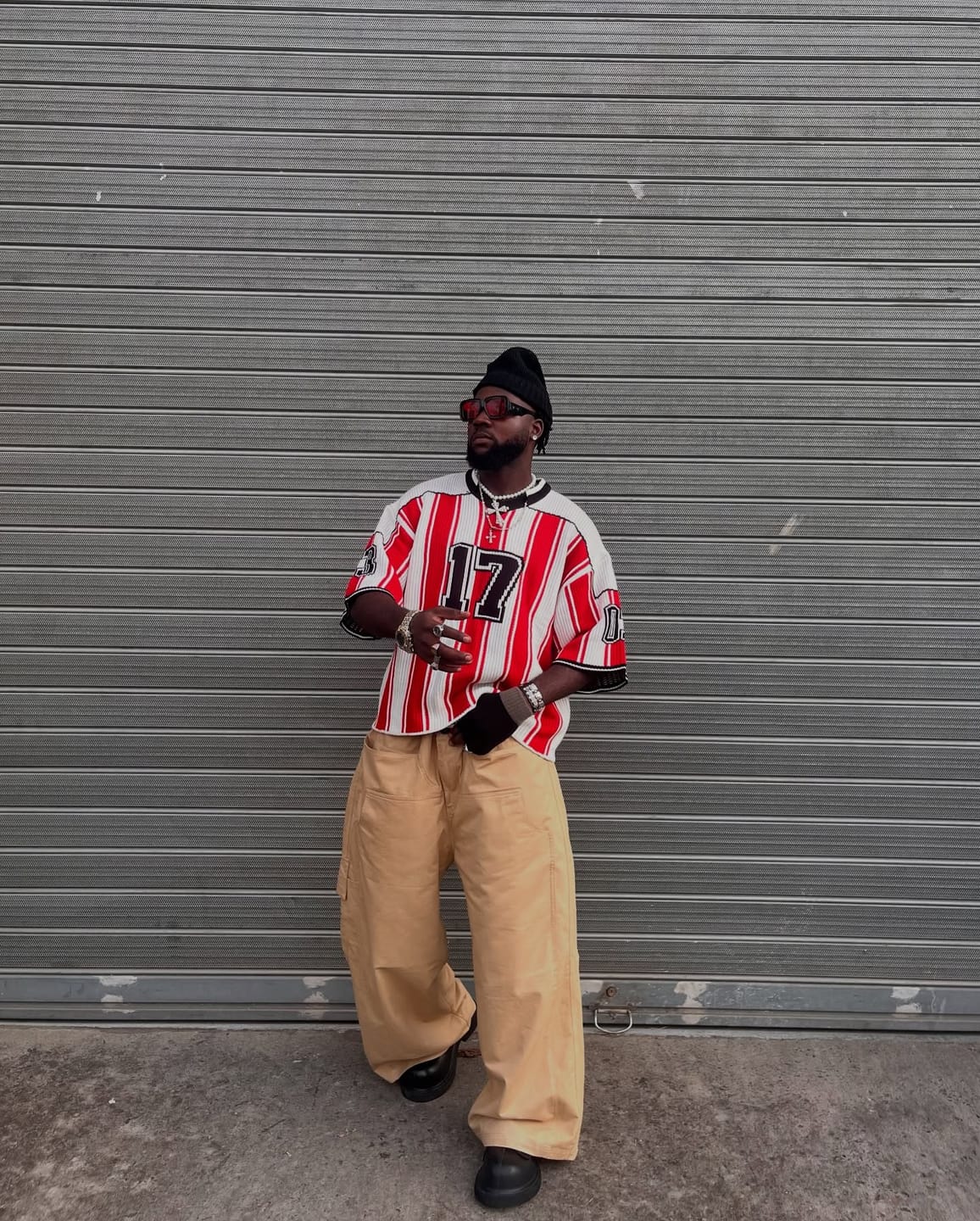 Customer photo review of Aelfric Eden 17 Stripe Football Knit
