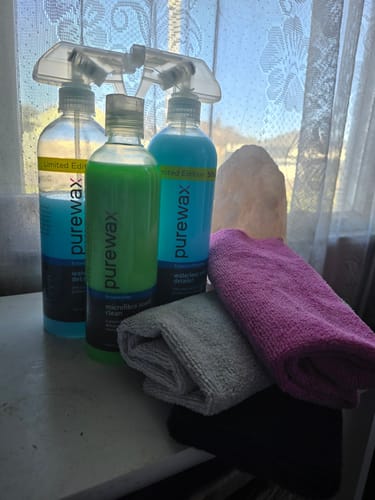 Customer photo review of Waterless Wash & Towel Clean Kit