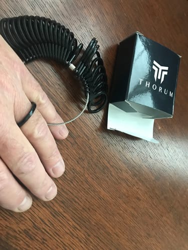 Customer photo review of Thorum Ring Sizer