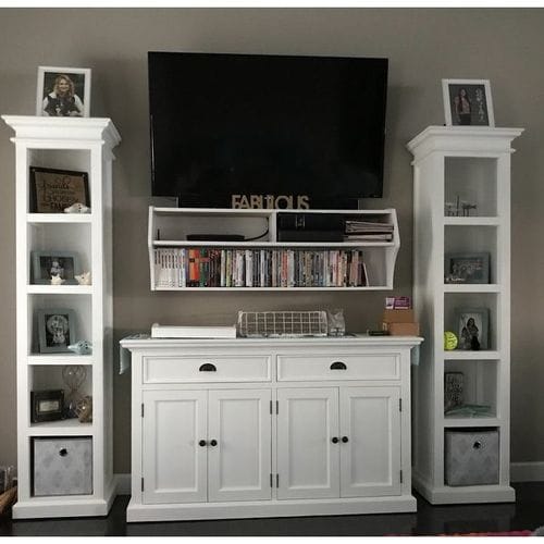 Customer photo review of Halifax Thin Line Bookcase - White