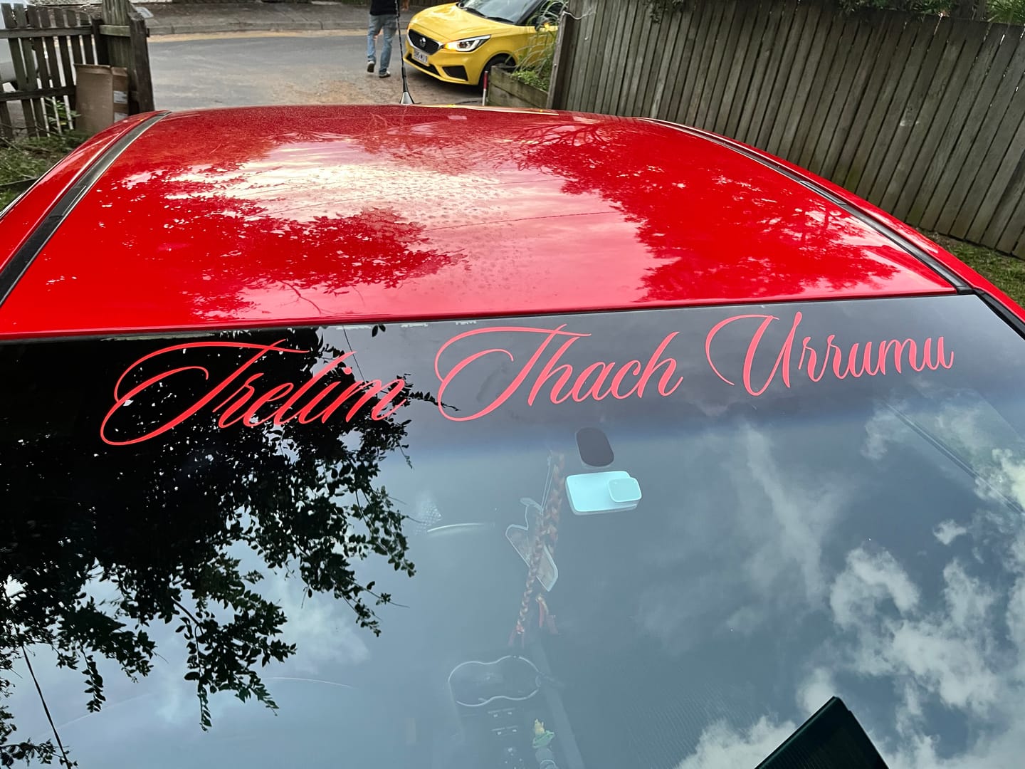 Customer photo review of Custom Text Banner (90cm)