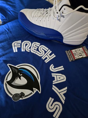 Customer photo review of Fresh Jays - Royal Blue T-Shirt