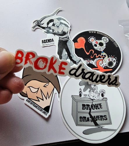 Customer photo review of 100 - 4" Custom Vinyl Stickers