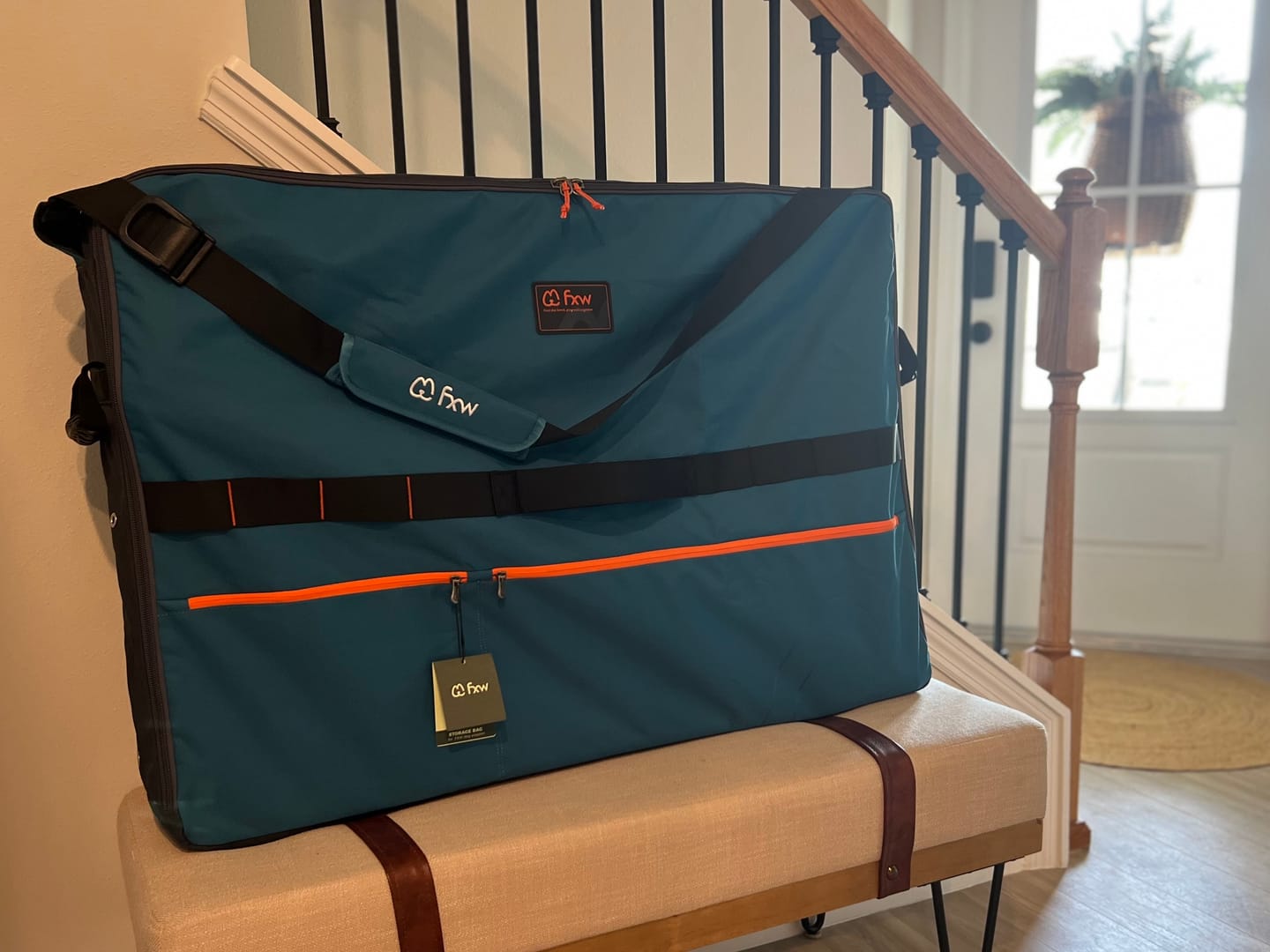 Customer photo review of Storage Bag for Storing & Carrying Playpen-Fits 8 Panels