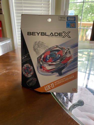 Customer photo review of [Back Order April 7th] Takara Tomy Beyblade X UX-11 Impact Drake 9-60LR Starter