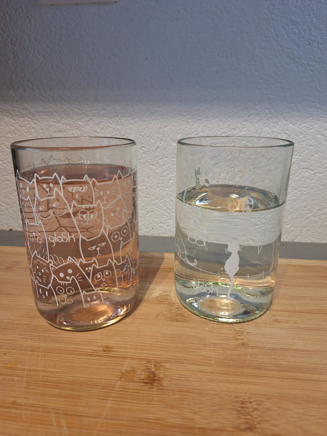 Customer photo review of Les Chats - Set de 4 verres