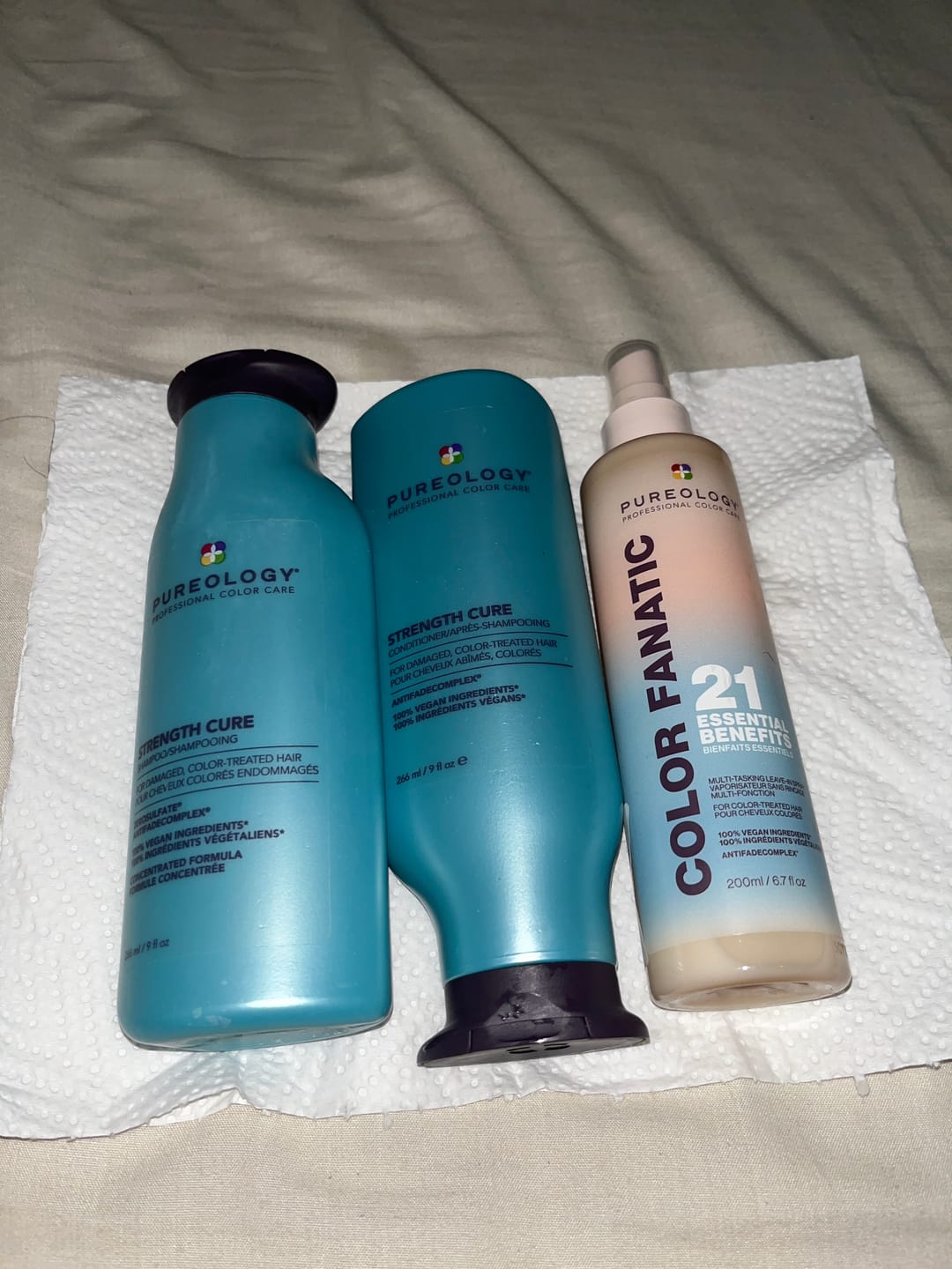 Customer photo review of Pureology Strength Cure Bundle (trio)
