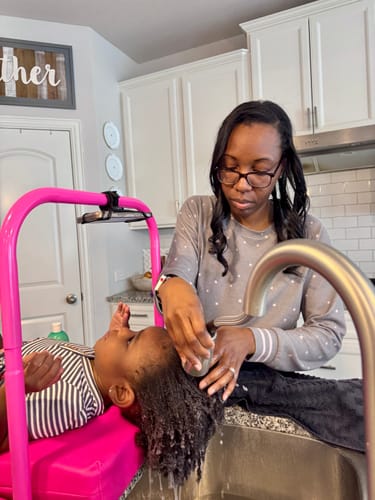Customer photo review of Shampoo Mat® Mini