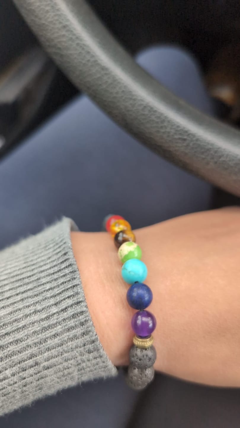 Customer photo review of 7 Chakren Lava Armband