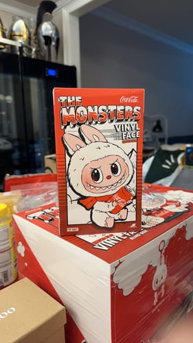 Customer photo review of Labubu Coca-Cola Plush