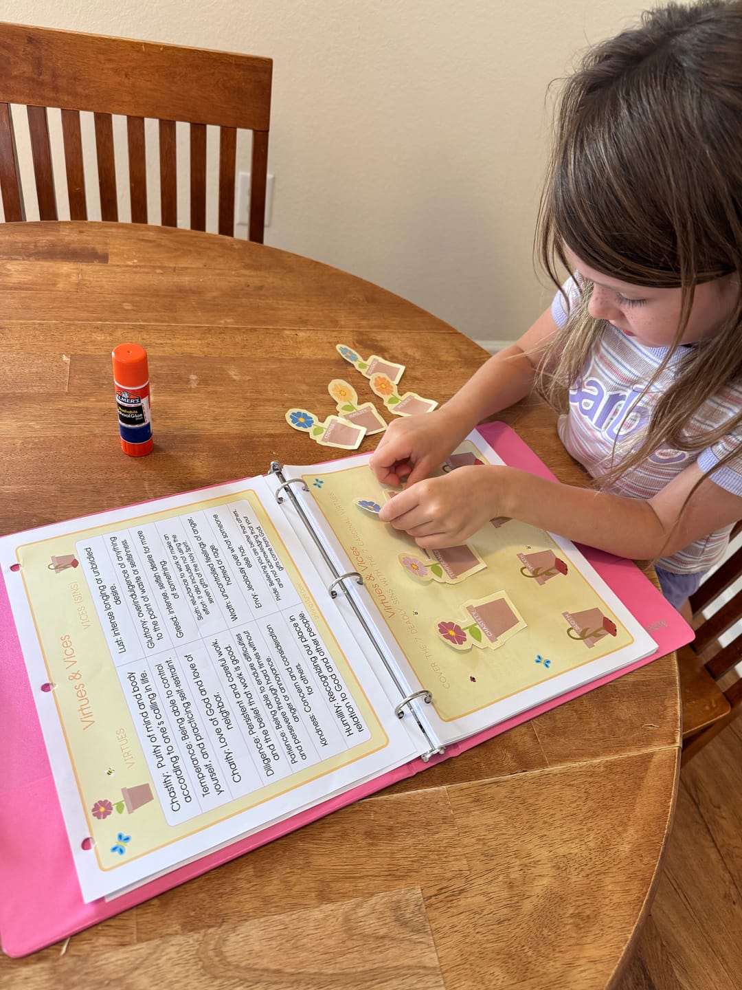 Customer photo review of Catholic Kids Busy Book - Digital Download