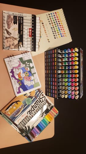 Customer photo review of Filgo Alloy - Set 72 Marcadores al Alcohol Tonos Surtidos