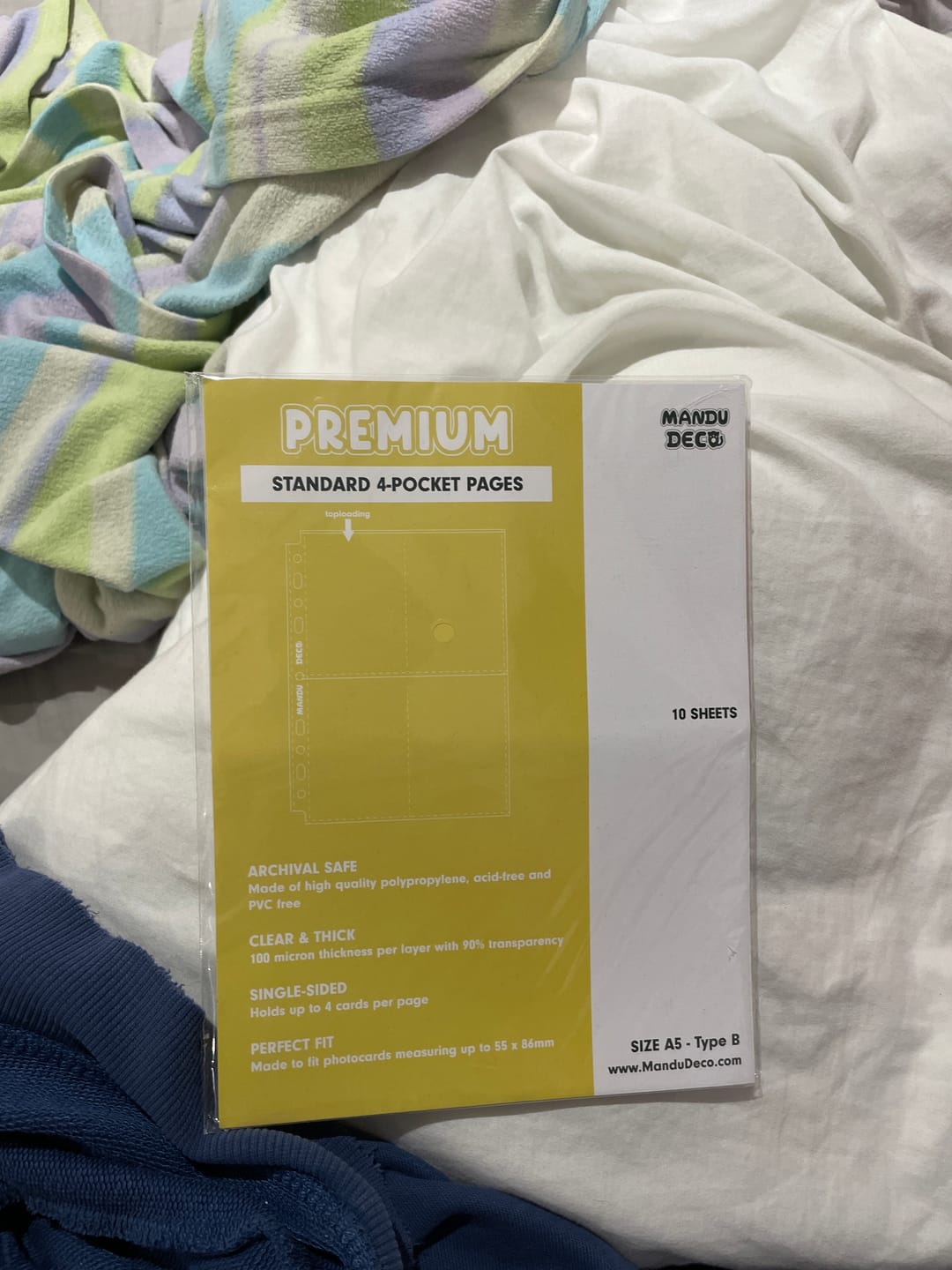 Customer photo review of STANDARD A5 POCKET PAGES