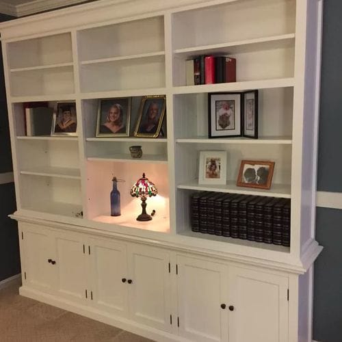Customer photo review of Halifax Large Hutch Bookcase - White