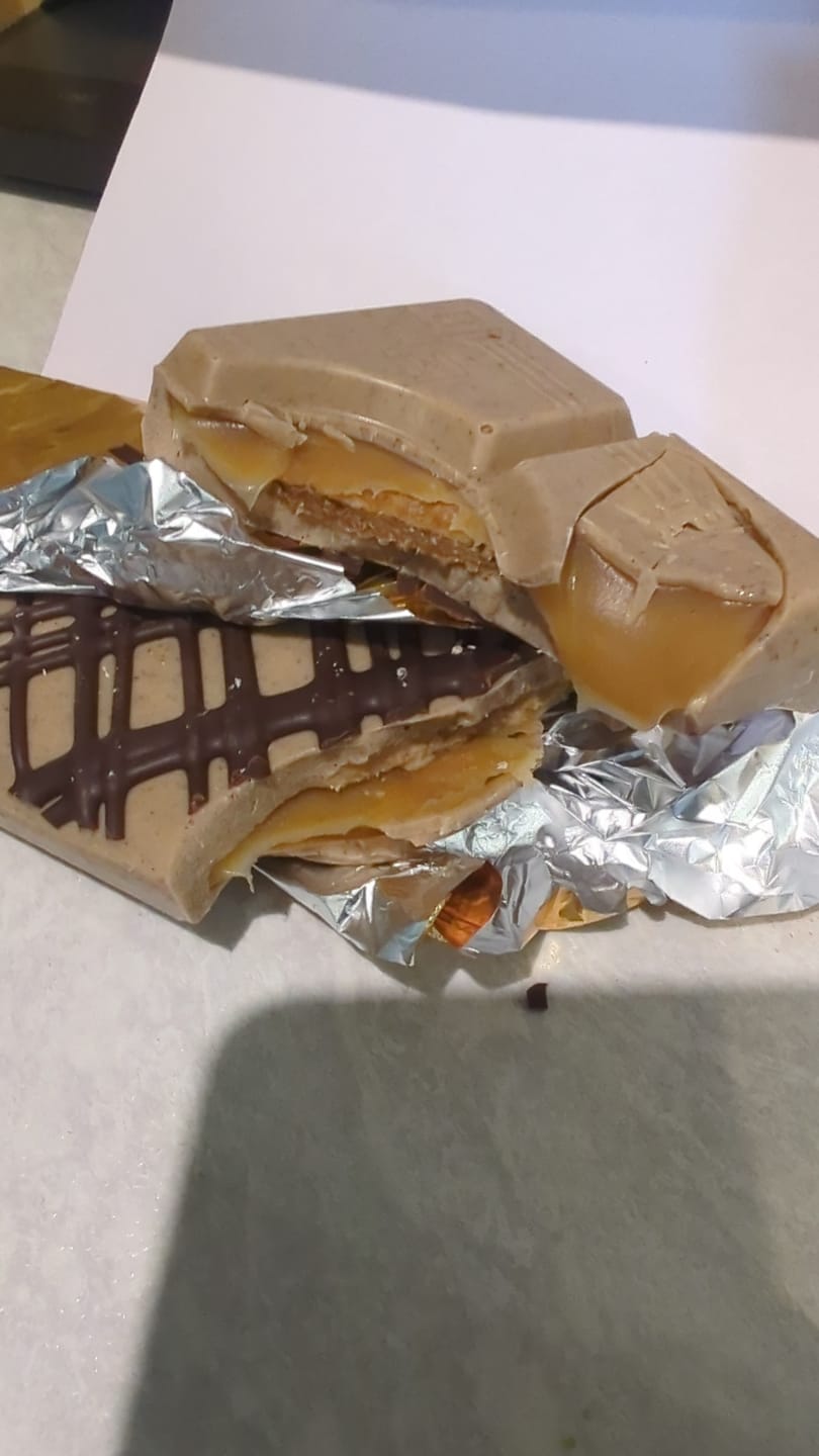 Customer photo review of Coffee and Stroopwafel Bizarre Bar 195g