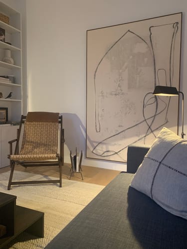 Customer photo review of White Minimalist Painting #ABAV182