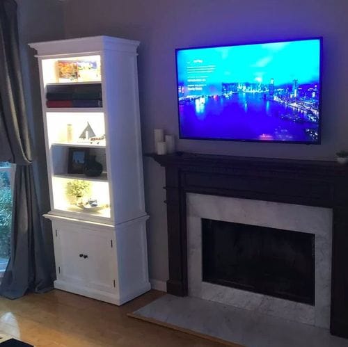 Customer photo review of Halifax Slim Hutch Bookcase - White