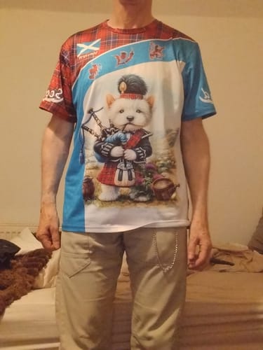 Customer photo review of Unisex Shirt - Custom Text Shirt, Scotland Shirt