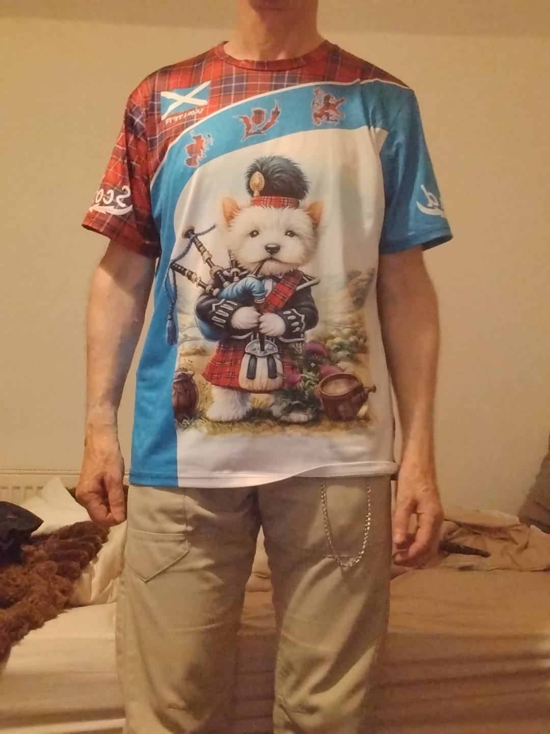Customer photo review of Unisex Shirt - Custom Text Shirt, Scotland Shirt