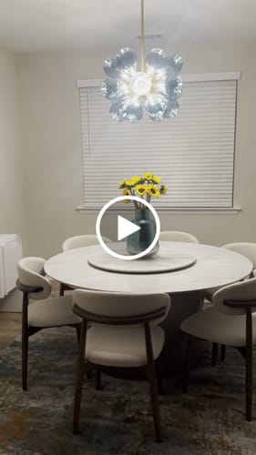 Customer video review of Cluster Blue Glass Bubble Chandelier