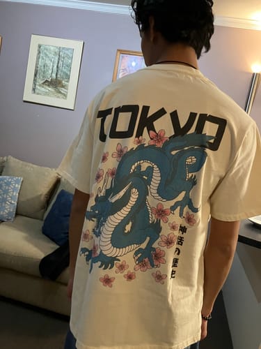Customer photo review of Japanese Dragon T-Shirt