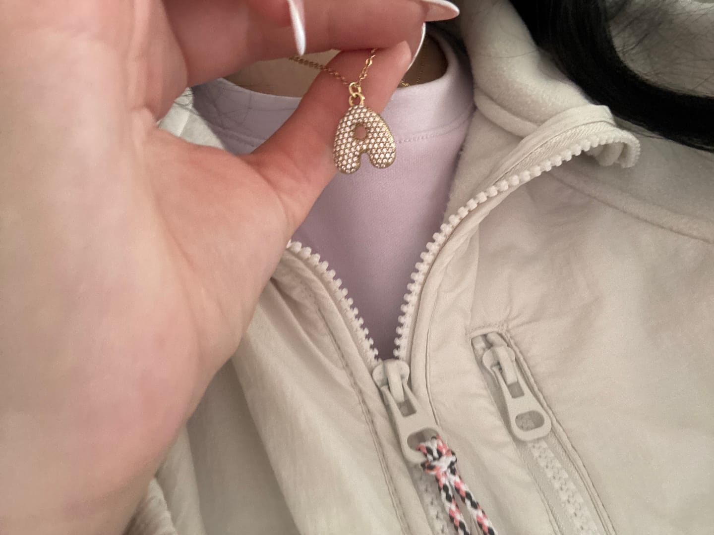 Customer photo review of Crystal Elegance Kette 14K Vergoldet