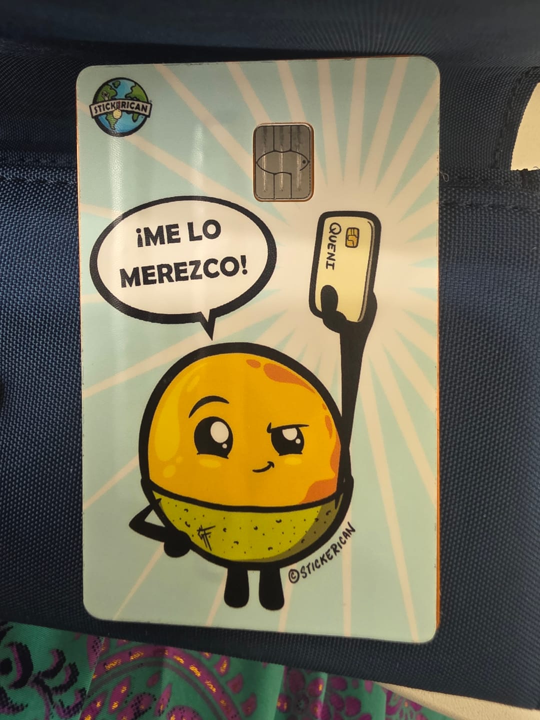 Customer photo review of Me Lo Merezco - Sticker para Tarjeta de Crédito