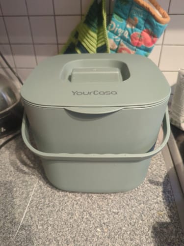 Customer photo review of YourCasa® Komposteimer - 7L - für alltäglichen Biomüll in der Küche