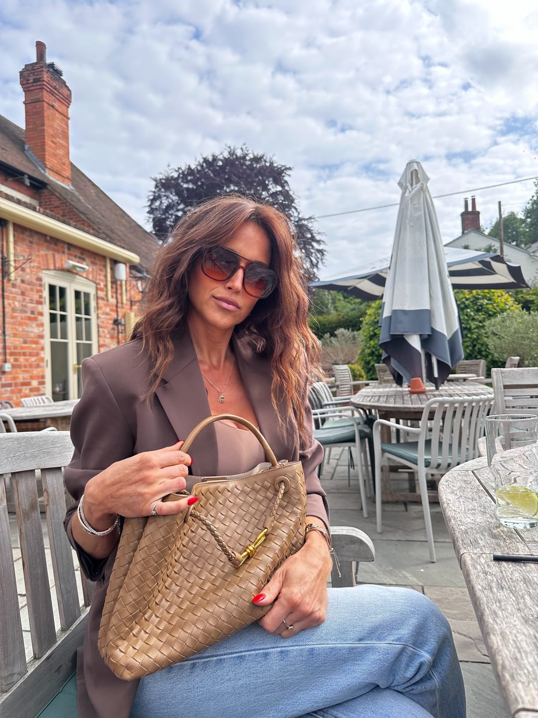 Customer photo review of Lucia Woven Bag