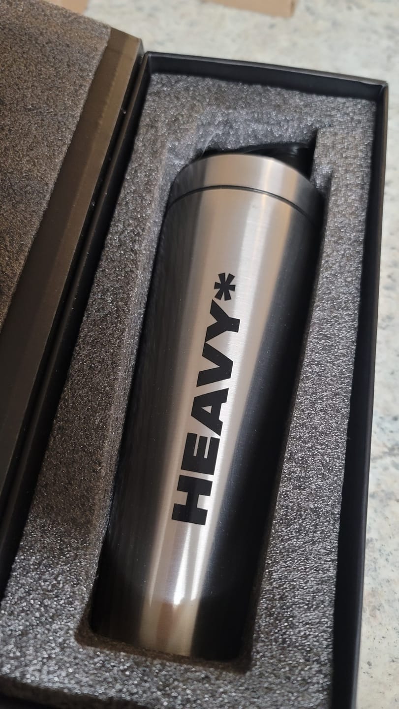 Customer photo review of 5lb HEAVY* Shaker | 25.3oz Stainless Steel Weighted Shaker