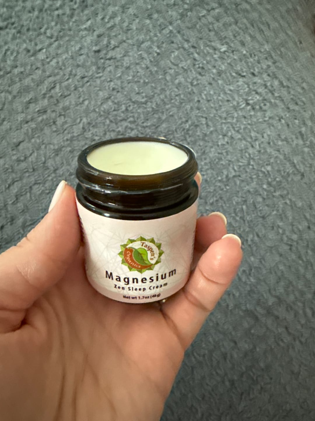 Customer photo review of Magnesium Zen Sleep Cream