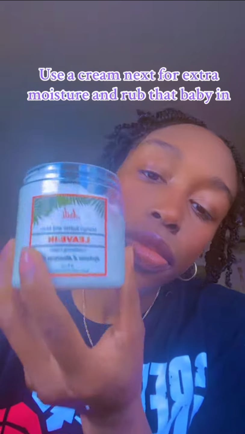 Customer photo review of Hydrating Mango Butter Leave-in Conditioning Cream for Curls