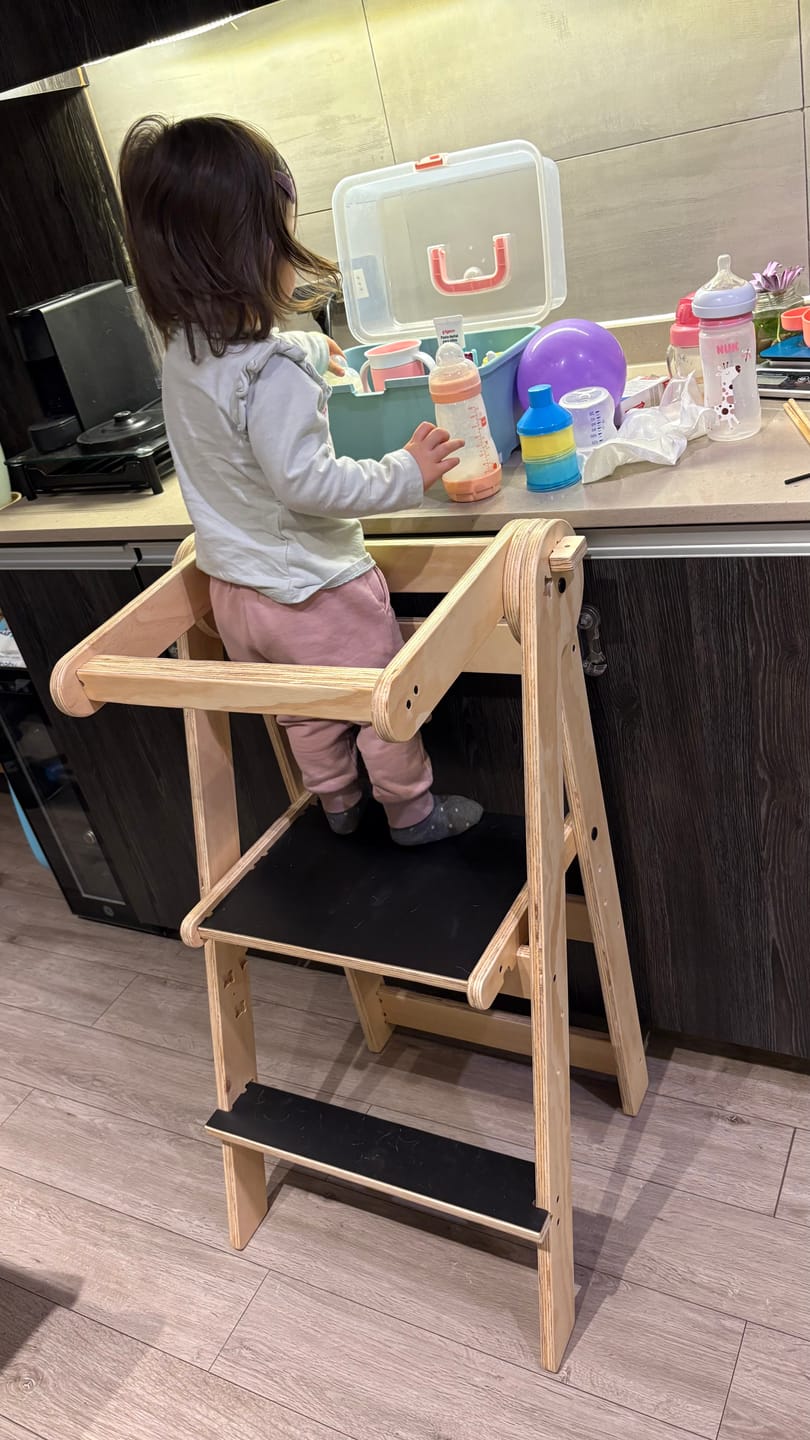 Customer photo review of Torre de Aprendizaje Plegable