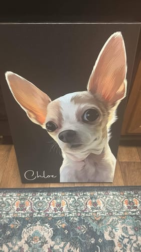 Customer photo review of Pet Art Canvas Wrap