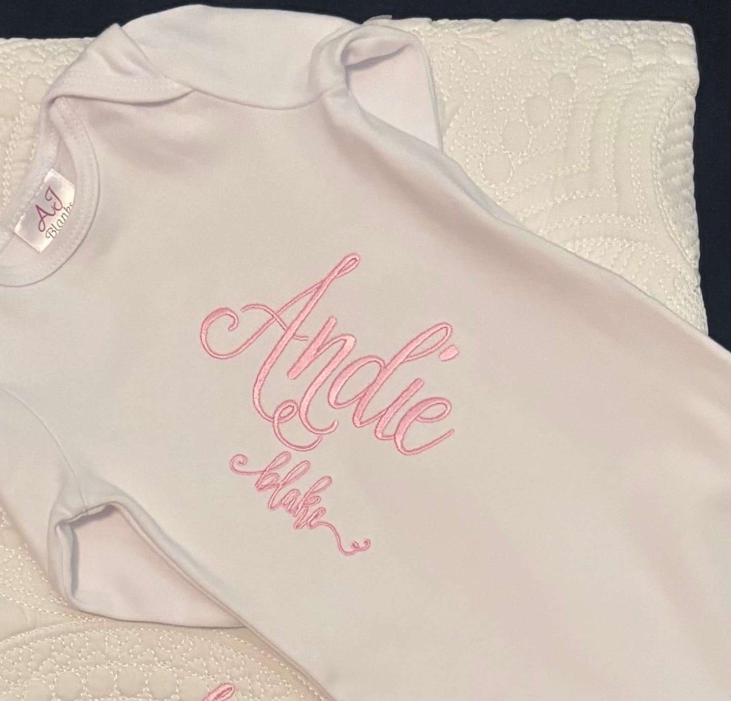 Customer photo review of Unisex Baby Gown with Hidden Zipper