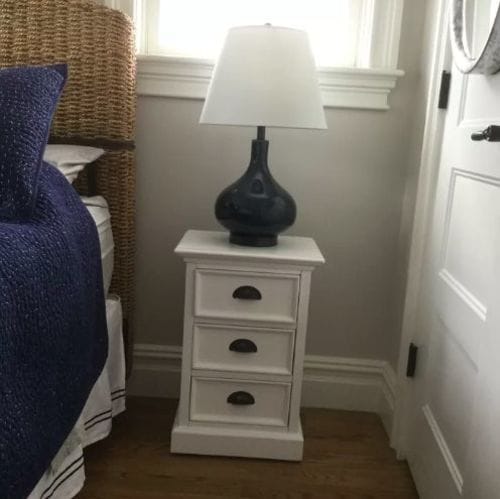 Customer photo review of Halifax Storage Unit / Bedside Chest 3 Drawers - White