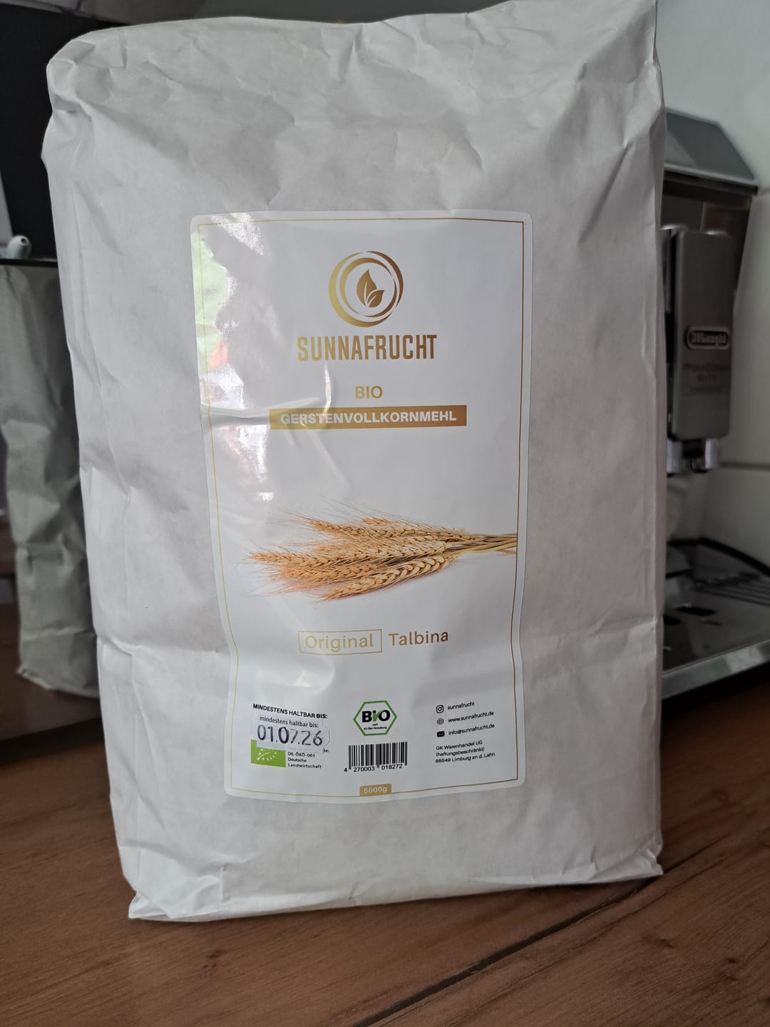 Customer photo review of Bio Gerstenvollkornmehl Talbina | 5kg