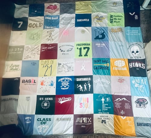 Customer photo review of Classic T-Shirt Blanket