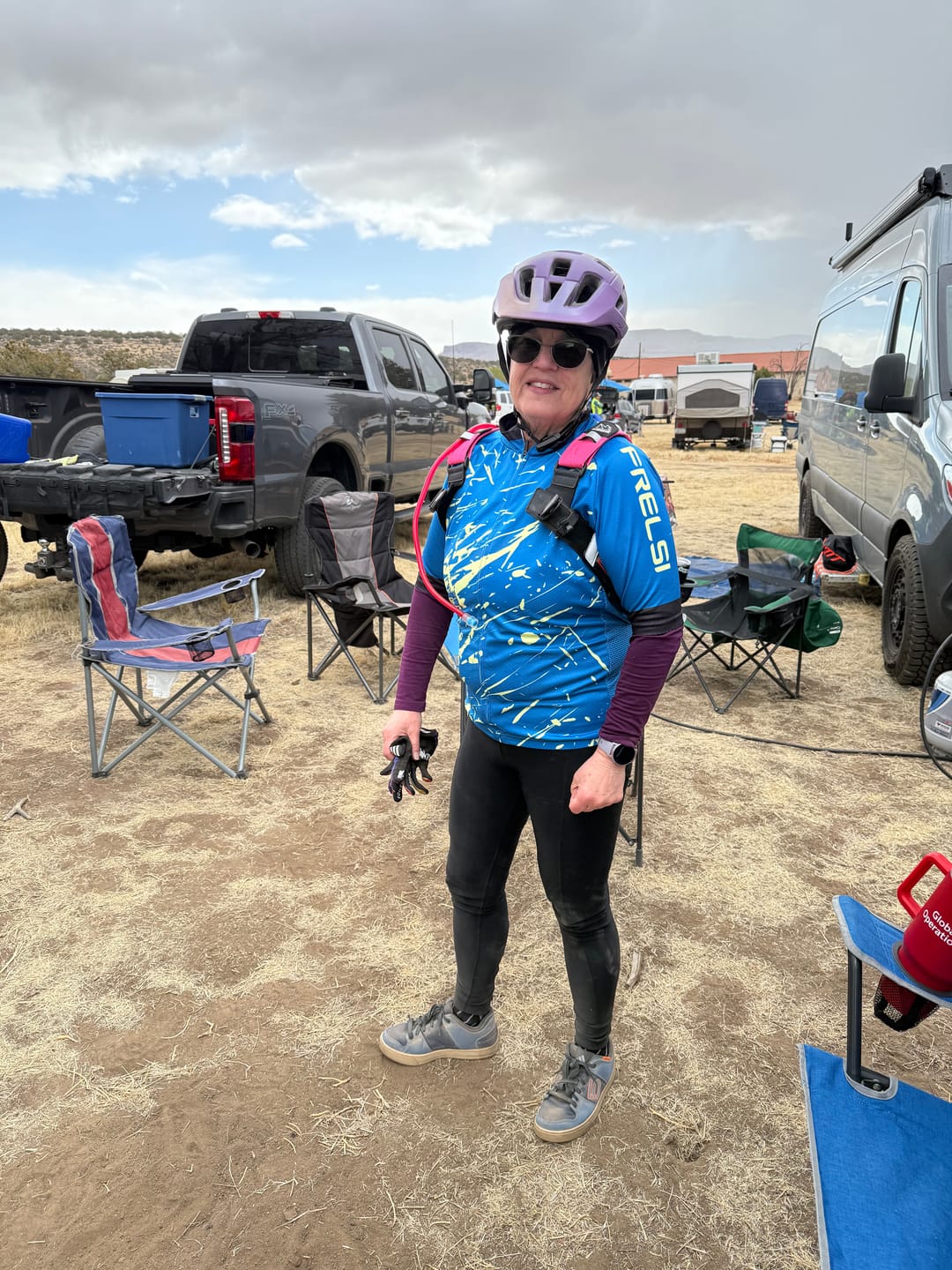 Customer photo review of Yellow Splatters | Men's Short Sleeve Cycling Jersey