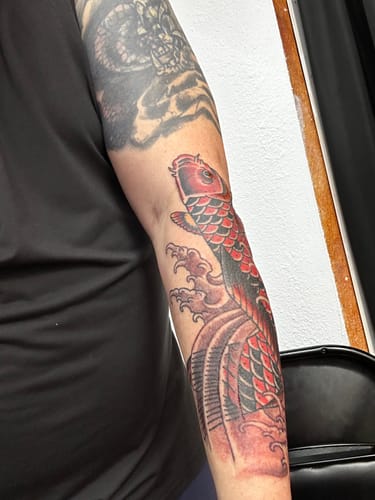 Customer photo review of Painless Tattoo Numbing Cream