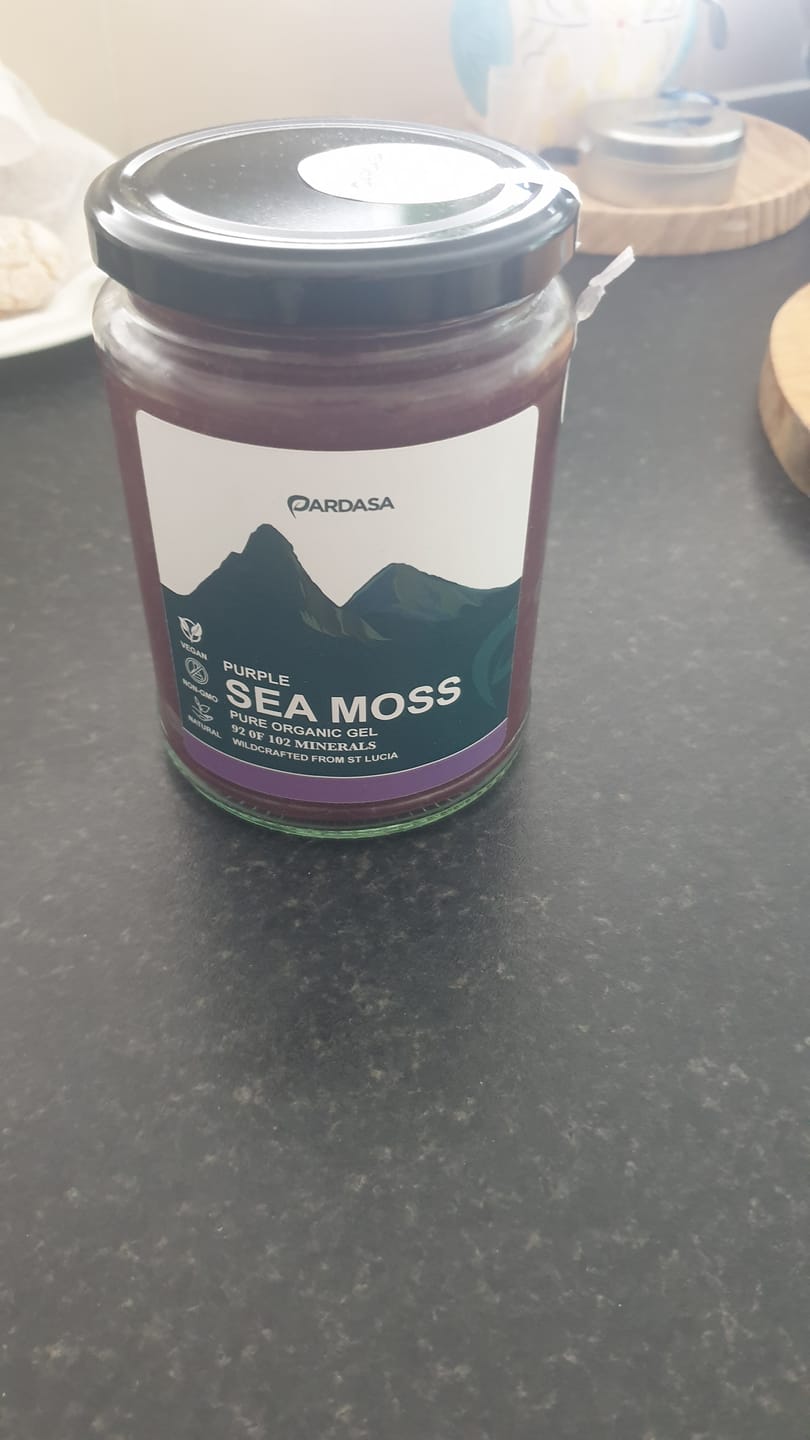 Customer photo review of Organic Purple Sea Moss Gel