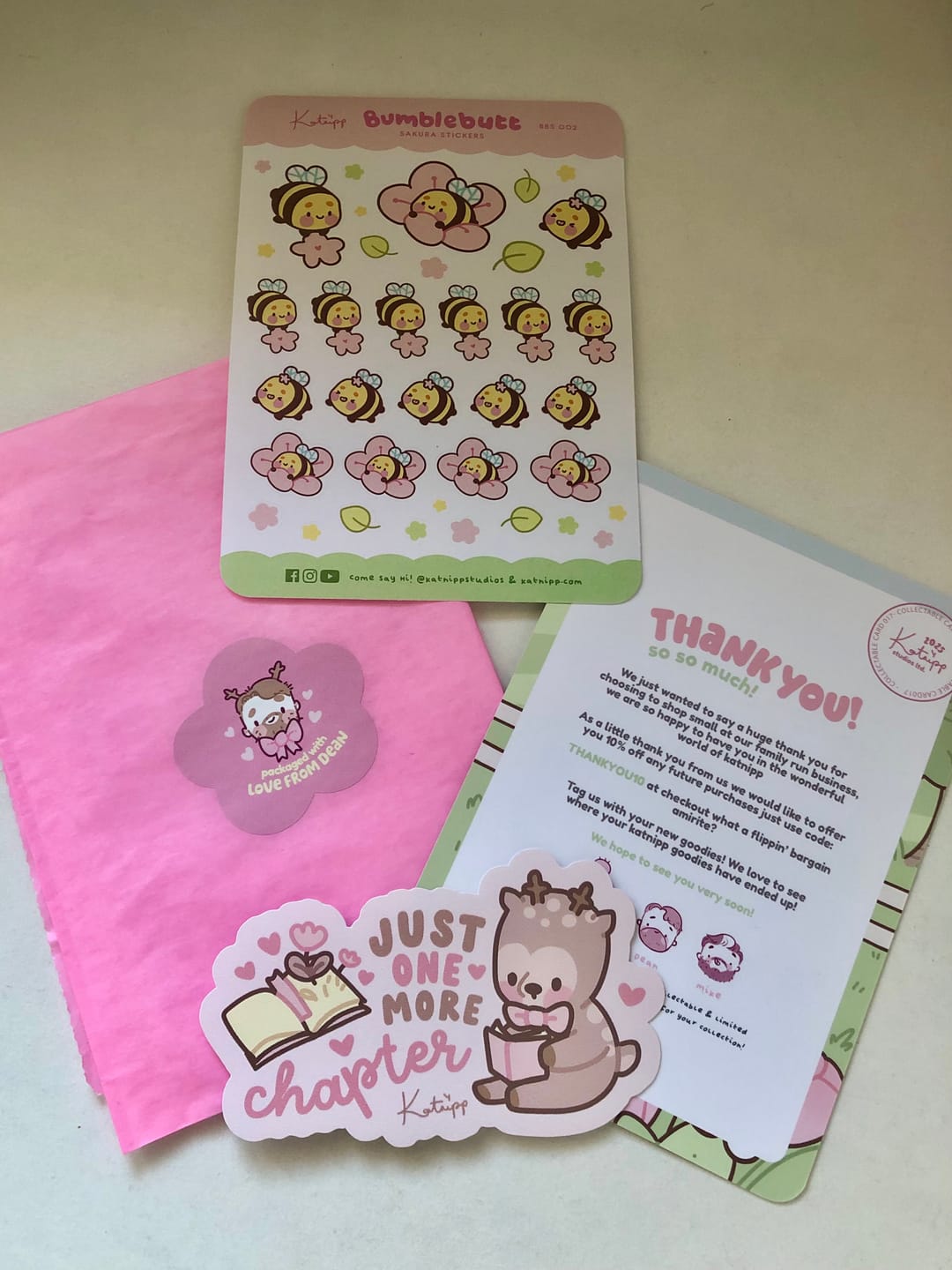Customer photo review of Cinnamon the Chubby Reindeer Sticker | Just One More Chapter | Kawaii Bookish Vinyl for Book Lovers & Cozy Reading Nooks