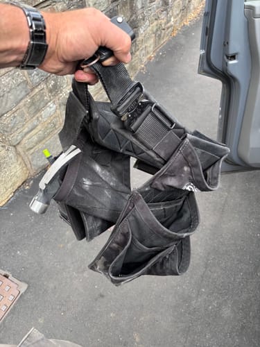 Customer photo review of Badger Toolbelts | Carpenter Fastener Bag Side x Side