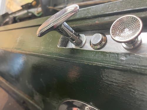Customer photo review of Flexible Choke / Bonnet Release Cable - Chrome T-shape Handle.