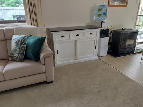 Customer photo review of Halifax Contrast Buffet - White with Black Top